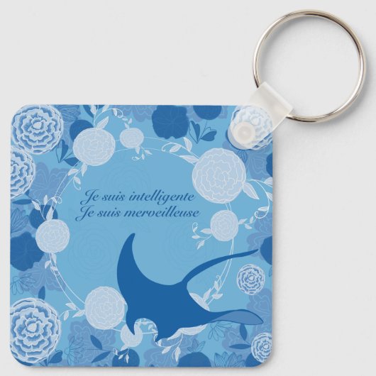 rog, bloem, sinaasappel, mandala, zen, chakra, sleutelhanger (Achterkant)