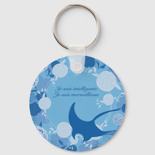 rog, bloem, sinaasappel, mandala, zen, chakra, sleutelhanger (Voorkant)