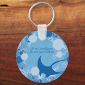 rog, bloem, sinaasappel, mandala, zen, chakra, sleutelhanger (Voorkant)