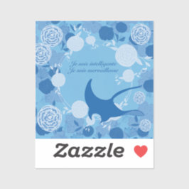 rog, bloem van het leven, oranje, mandala,zen,chak sticker