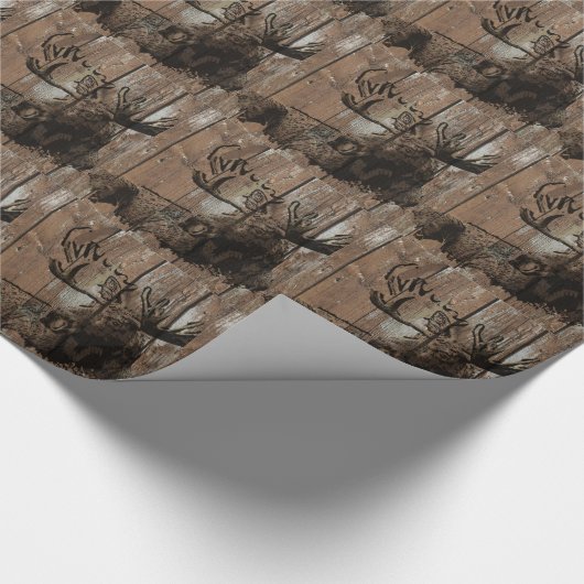 Rog-houtmose Cadeaupapier (Hoek)