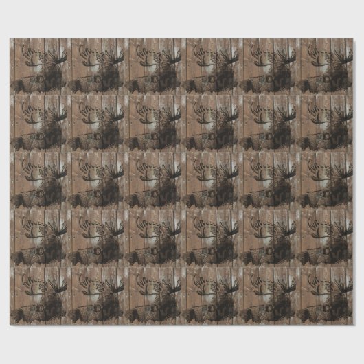 Rog-houtmose Cadeaupapier (Vlak)