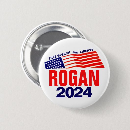 Rogan 2024 ronde button 5,7 cm (Voorkant /achterkant)