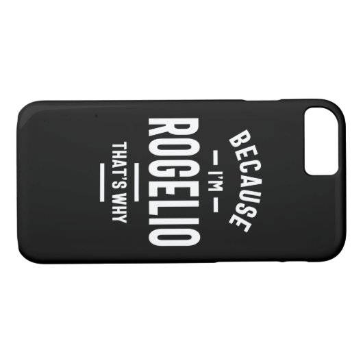 Rogelio Gepersonaliseerde naam Birthday Case-Mate iPhone Case (Achterkant (Horizontaal))