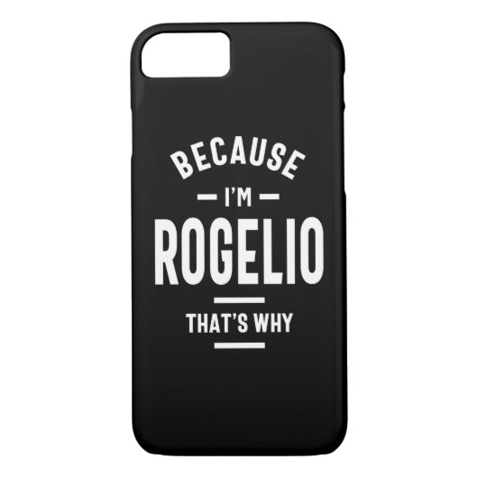 Rogelio Gepersonaliseerde naam Birthday Case-Mate iPhone Case (Achterkant)