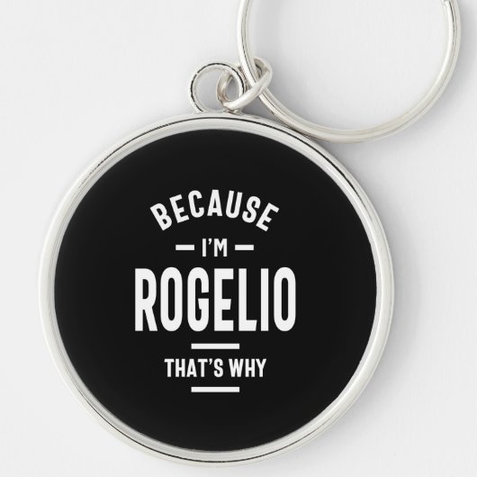 Rogelio Gepersonaliseerde naam Birthday Sleutelhanger (Voorkant)