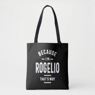 Rogelio Gepersonaliseerde naam Birthday Tote Bag