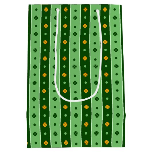 ROGEN VAN GROENEN EN ORANJE IERSE SCHAMROKKEN MEDIUM CADEAUZAKJE (Achterkant)