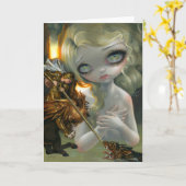 "Roger and Angelica" Greeting Card Kaart (Gele Bloem)