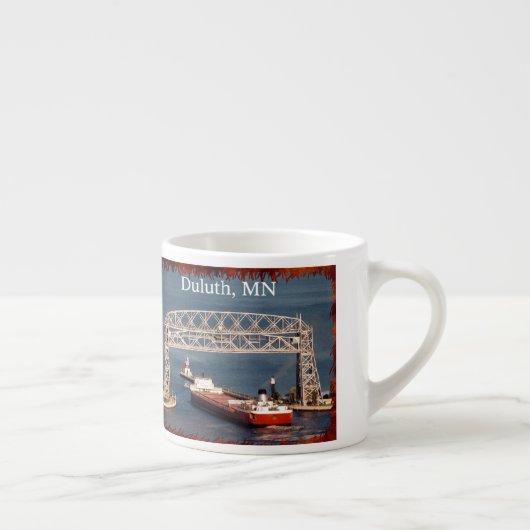 Roger Blough & Duluth Aerial Lift Bridge Espresso Kop (Rechts)