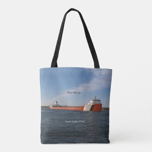 Roger Blough over canvas tas (Achterkant)