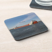 Roger Blough set of 6 harde plastic onderzetters (Linkerzijde)