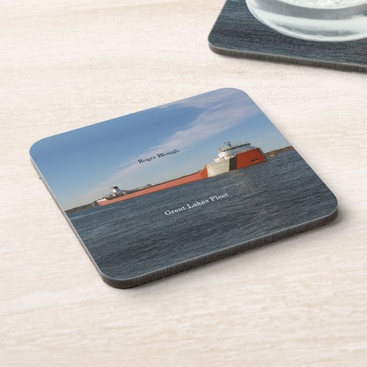 Roger Blough set of 6 harde plastic onderzetters (Linkerzijde)