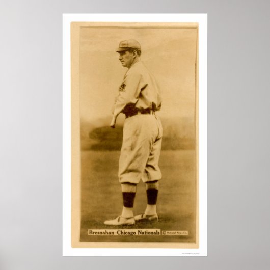 Roger Bresnahan Cubs Baseball 1914 Poster (Voorkant)