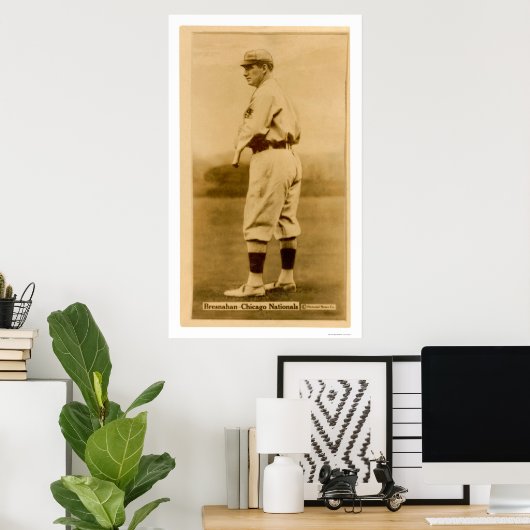 Roger Bresnahan Cubs Baseball 1914 Poster (Thuiskantoor)