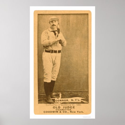 Roger Connor Baseball 1887 Poster (Voorkant)
