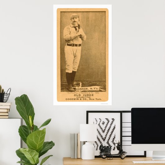 Roger Connor Baseball 1887 Poster (Thuiskantoor)