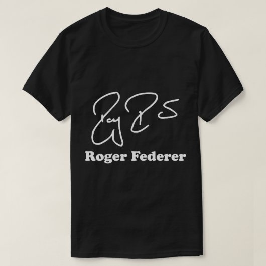 Roger Federer handtekening T-shirt (Design voorkant)