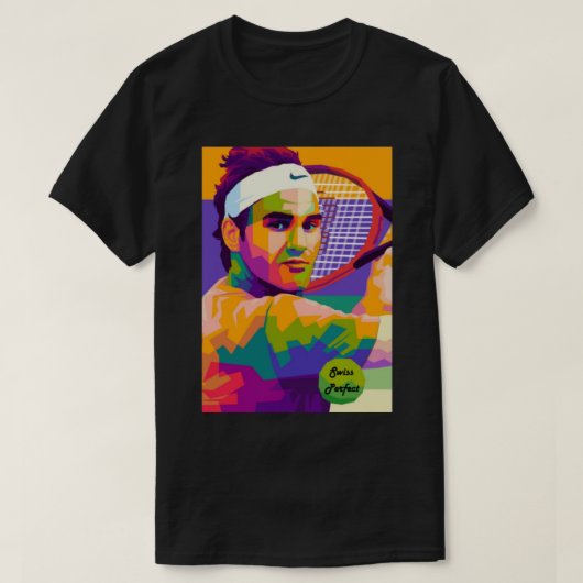 Roger Federer Swiss Perfec_ T-shirt (Design voorkant)
