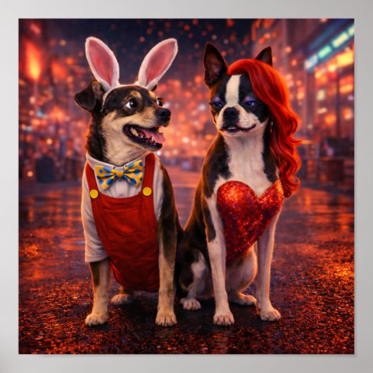 "Roger & Jessica" Poster (Voorkant)