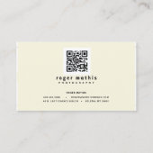 Roger Mathis Photography Visitekaartje, Seniors Visitekaartje (Achterkant)