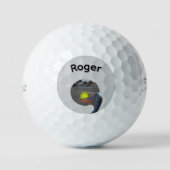 Roger Naam Met Balvangende Pelikaan, Golfballen (Voorkant)