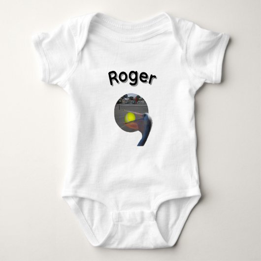 Roger Naam Met Balvangende Pelikaan, Romper (Voorkant)