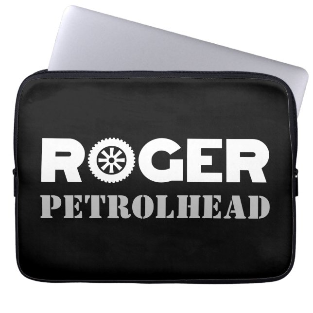 Roger Petrol Head Laptop Sleeve (Voorkant)