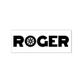 Roger Petrol Head Rubberstempel (Afrduk)