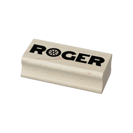 Roger Petrol Head Rubberstempel (Stempel)