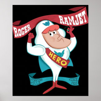 Roger Ramjet held van onze natie Poster