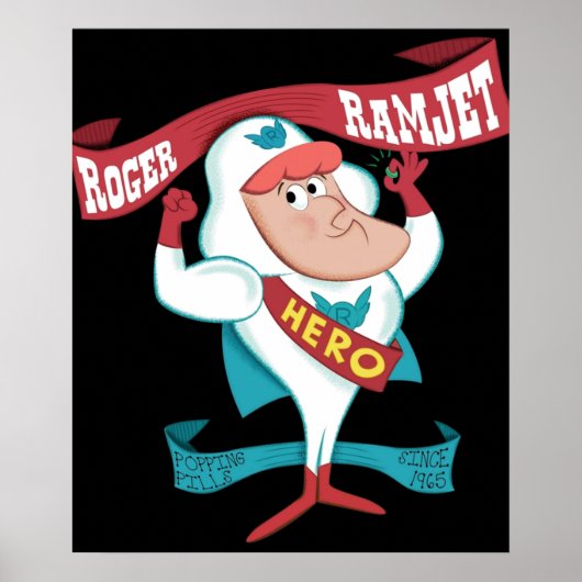 Roger Ramjet held van onze natie Poster (Voorkant)