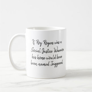 Roger Rogers SJW Funny Black Text Personalized Koffiemok