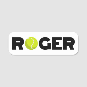 Roger Tennis Naamplaatje