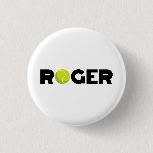 Roger Tennis Ronde Button 3,2 Cm (Voorkant)