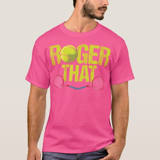 Roger That Funny Tennis T-shirt (Voorkant)