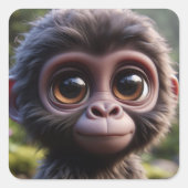 "Roger" Vierkante Sticker (Voorkant)