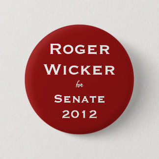 Roger Wicker voor Senaat 2012 Ronde Button 5,7 Cm
