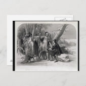 Roger Williams beschermd door de Narragansetts Briefkaart (Voorkant / Achterkant)