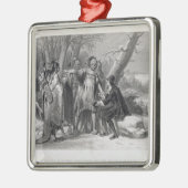 Roger Williams beschermd door de Narragansetts Metalen Ornament (Links)