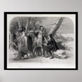 Roger Williams beschermd door de Narragansetts Poster (Voorkant)