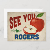 Rogers Arkansas Apple - Vintage Travel Briefkaart (Voorkant / Achterkant)