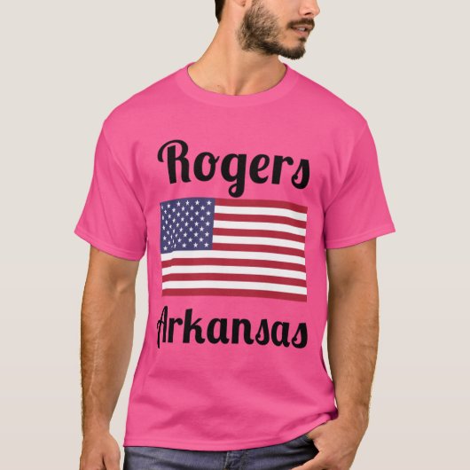Rogers Arkansas Stijlvolle Prints T-shirt (Voorkant)