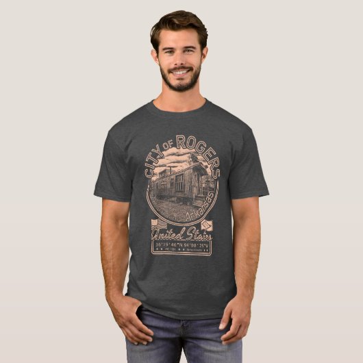 ROGERS ARKANSAS -  TREINCABOOSE T-SHIRT (Voorkant volledig)