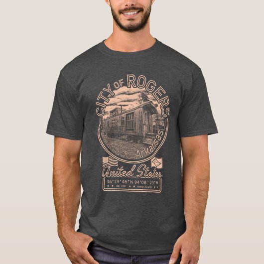 ROGERS ARKANSAS -  TREINCABOOSE T-SHIRT (Voorkant)
