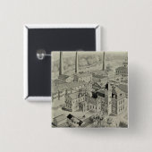 Rogers & Bro werken Vierkante Button 5,1 Cm (Voorkant /achterkant)