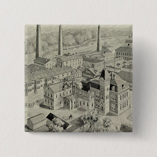 Rogers & Bro werken Vierkante Button 5,1 Cm (Voorkant)