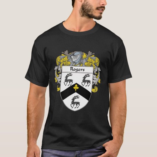 Rogers Coat of Arms Rogers Family Crest233 T-shirt (Voorkant)