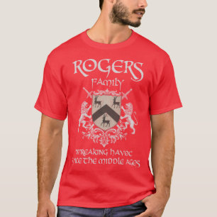 Rogers familiewapen Middeleeuws erfgoedembleem voo T-shirt