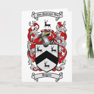 ROGERS Family Crest Kaart
